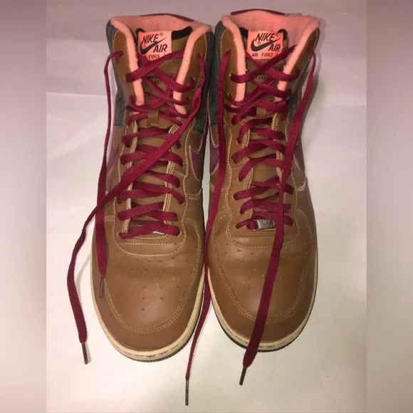Nike Shoes Mens Size Us Nike Air Force High 07 Ale Brown